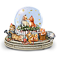 "Paws-itively Precious" Rotating Musical Glitter Globe