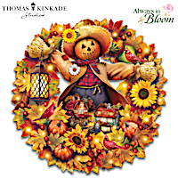 Thomas Kinkade Happy Harvest Days Wreath