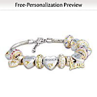 Forever In A Mother's Heart Personalized Birthstone Bracelet