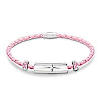 "Strength Of Hope" Breast Cancer Awareness Diamond Bracelet