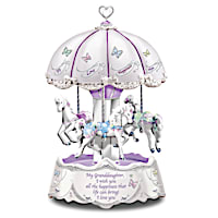"Granddaughter, I Wish You" Illuminated Carousel Music Box
