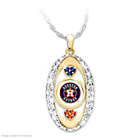 "For The Love Of The Game" Astros Crystal Pendant