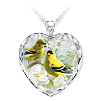 Hautman Brother's Bird Art Pendant Set With Symbolism Card