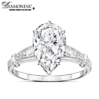 "The Queen's Legacy" Sterling Silver Diamonesk Ring