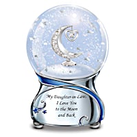 My Daughter-In-Law, I Love You To The Moon Glitter Globe