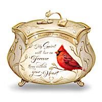 James Hautman Cardinal Heirloom Porcelain Music Box