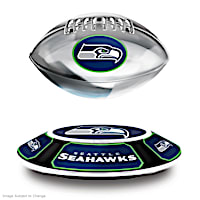 Seahawks Levitating Football Lights Up And Spins