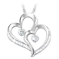 "Forever Loved" Daughter Diamond Pendant Necklace