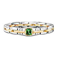 Force Of Nature Men's Bracelet Featuring A 3-Carat Helenite