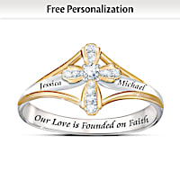 Faith In Our Love Personalized Diamond Ring