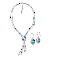 "Rio Grande" Turquoise Necklace And Earrings Set