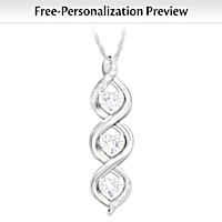 Always My Daughter Personalized Diamond Pendant Necklace