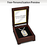 Words Of Wisdom Personalized Pendant Necklace