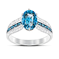 1.5-Carat London Blue Topaz Twilight Luster Ring