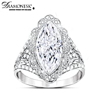"Duchess" Diamonesk Ring Inspired By Royal Lace Fashions