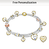 Wishes For My Daughter Personalized Bracelet