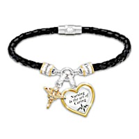 Braided Bracelet With 18K Gold-Plated Charms Honors Nurses