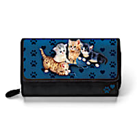 J&#252;rgen Scholz "Kitty-Kat Cute" Women's Trifold Wallet