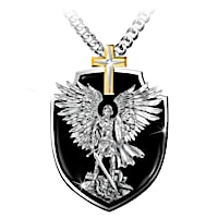 "Strength Of St. Michael" Pendant Necklace For Grandson