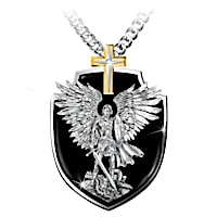 Strength Of St. Michael Pendant Necklace