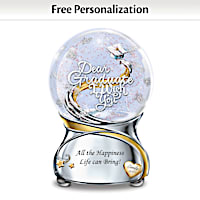 Graduate, I Wish You Personalized Glitter Globe