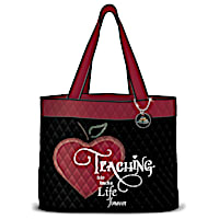 To Touch A Life Forever Quilted Tote Bag For Teachers