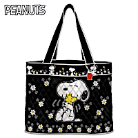 PEANUTS "Happiness Is Friendship" Tote Bag With Snoopy Charm