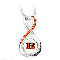 "Cincinnati Bengals Forever" Infinity Pendant Necklace