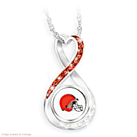 "Cleveland Browns Forever" Infinity Pendant Necklace