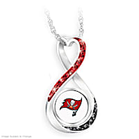 "Tampa Bay Buccaneers Forever" Infinity Pendant Necklace
