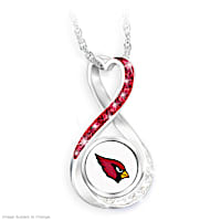 "Arizona Cardinals Forever" Infinity Pendant Necklace