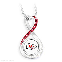 "Kansas City Chiefs Forever" Infinity Pendant Necklace