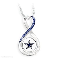 "Dallas Cowboys Forever" Infinity Pendant Necklace