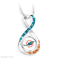 Miami Dolphins Forever Pendant Necklace