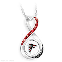 "Atlanta Falcons Forever" Infinity Pendant Necklace