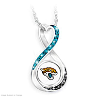 "Jacksonville Jaguars Forever" Infinity Pendant Necklace