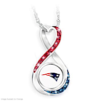 "New England Patriots Forever" Infinity Pendant Necklace