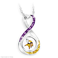 "Minnesota Vikings Forever" Infinity Pendant Necklace