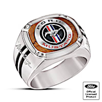 Ford Mustang: An American Classic Men's Stainless Steel Ring
