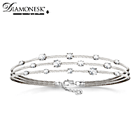 "Starry Night" Women's Diamonesk Twisted Cable Bracelet