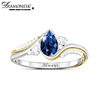 "With You Always" Women's Diamonesk Remembrance Ring