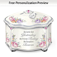My Daughter Personalized Heirloom Porcelain Music Box