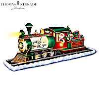 Thomas Kinkade Musical Illuminated Snowglobe Christmas Train