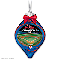 Red Sox 2018 World Series Champions Glass Ornament