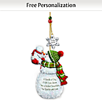 Baby's First Christmas Personalized Snowman Ornament