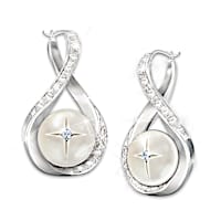 10-Diamond God's Pearls Of Wisdom Earrings
