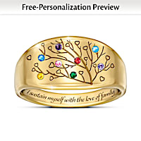 Love Of Family Personalized Ring