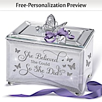 She Believed She Could So She Did Personalized Music Box