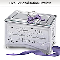 Grandmother & Granddaughter Love Personalized Music Box