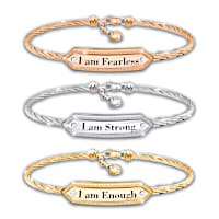 "I Am" 3-Piece Bracelet Set Celebrates Women Empowerment